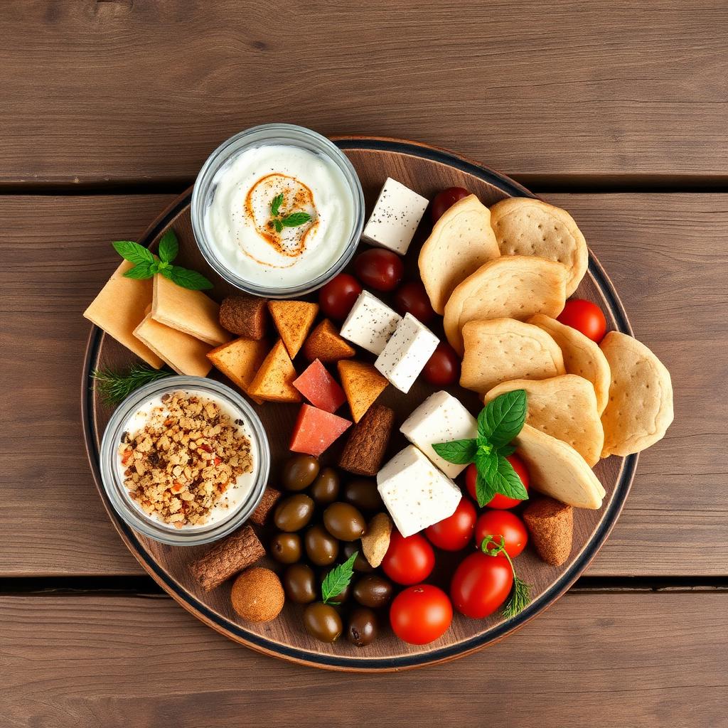 Greek mezze platter